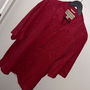 Jamaica Jaxx Red Silk Shirt